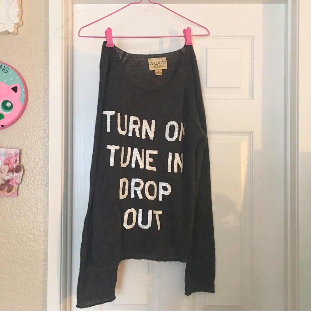Wildfox Turn On Tune In Penny Lane Jumper Sweater - Picture 2 of 4